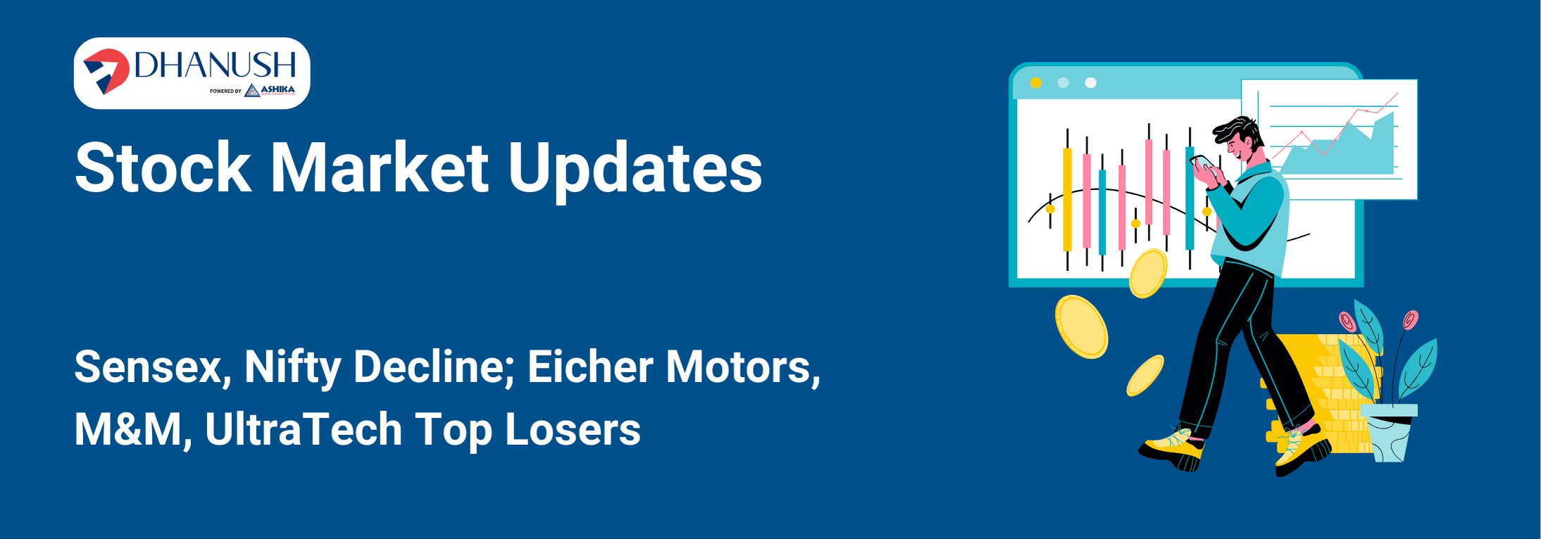 Stock Market Updates: Sensex, Nifty Decline; Eicher Motors, M&M, UltraTech Top Losers - MyDhanush Blogs by Ashika