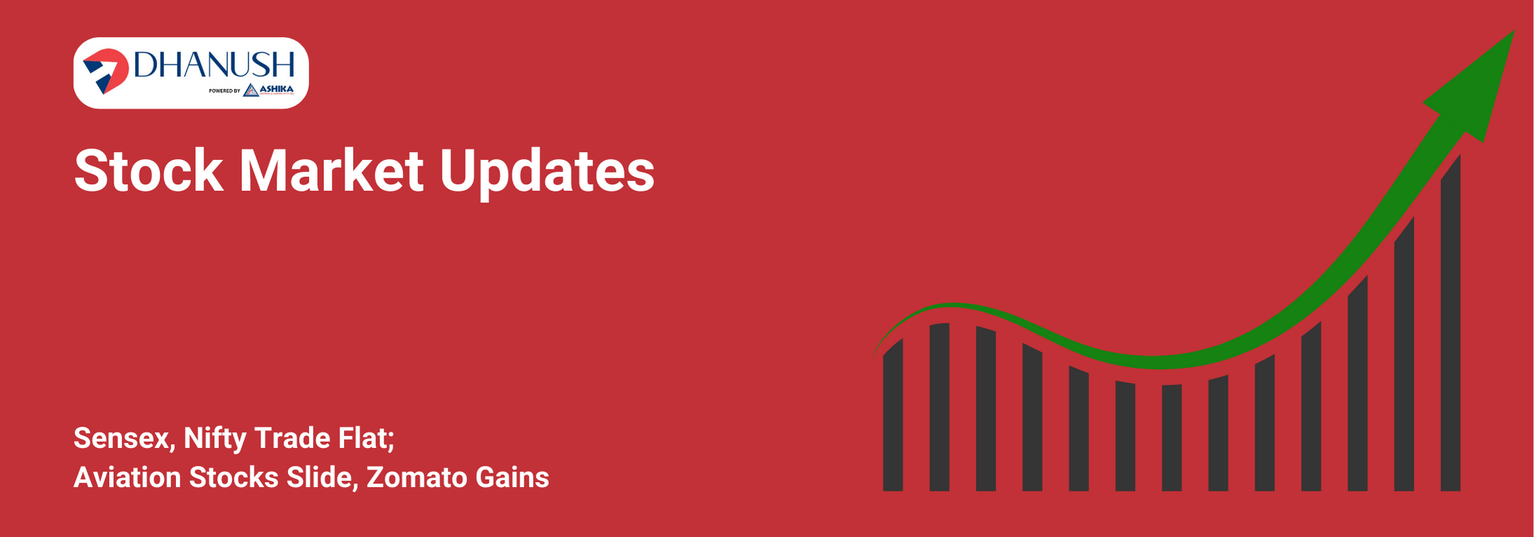 Stock Market Updates: Sensex, Nifty Trade Flat; Aviation Stocks Slide, Zomato Gains - MyDhanush Blogs by Ashika