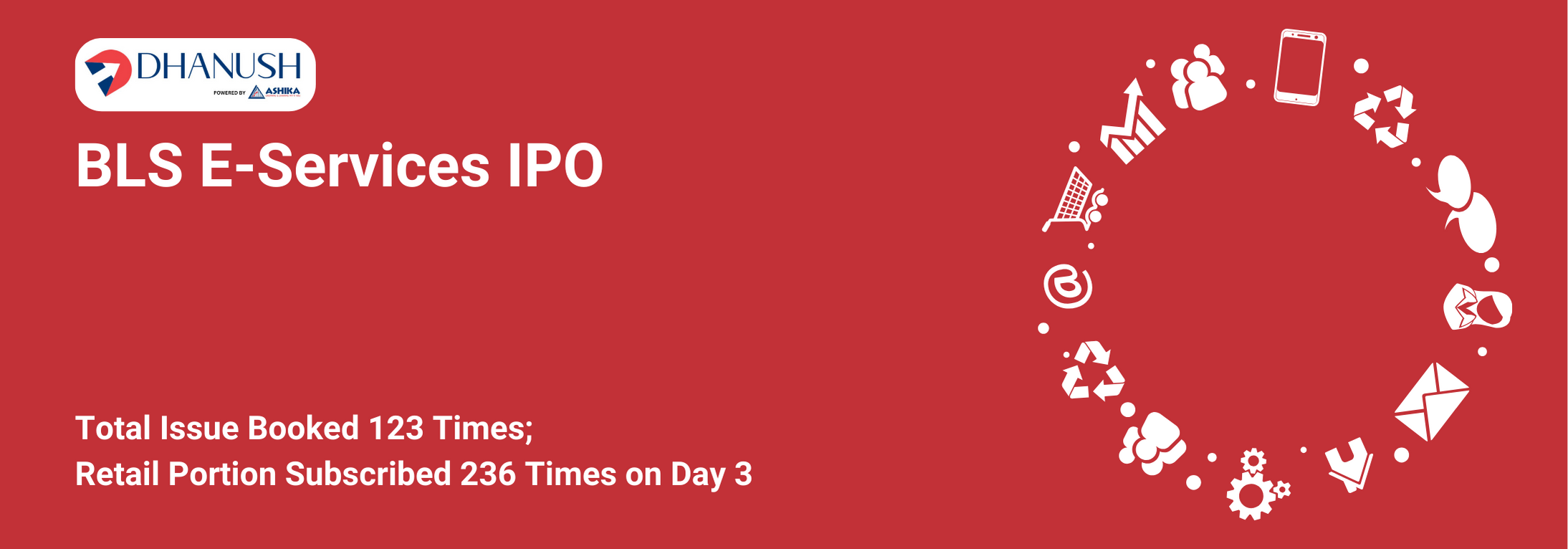 BLS E-Services IPO: Total Issue Booked 123 Times; Retail Portion Subscribed 236 Times on Day 3 - MyDhanush Blogs by Ashika