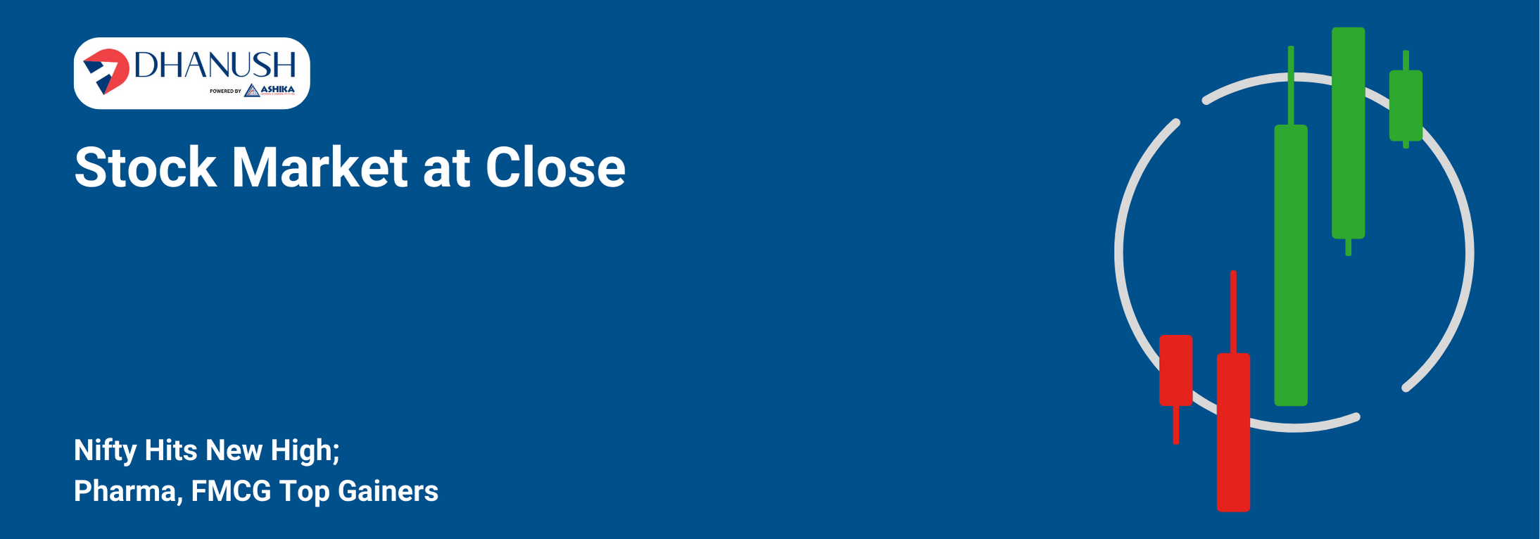 Stock Market at Close: Nifty Hits New High; Pharma, FMCG Top Gainers