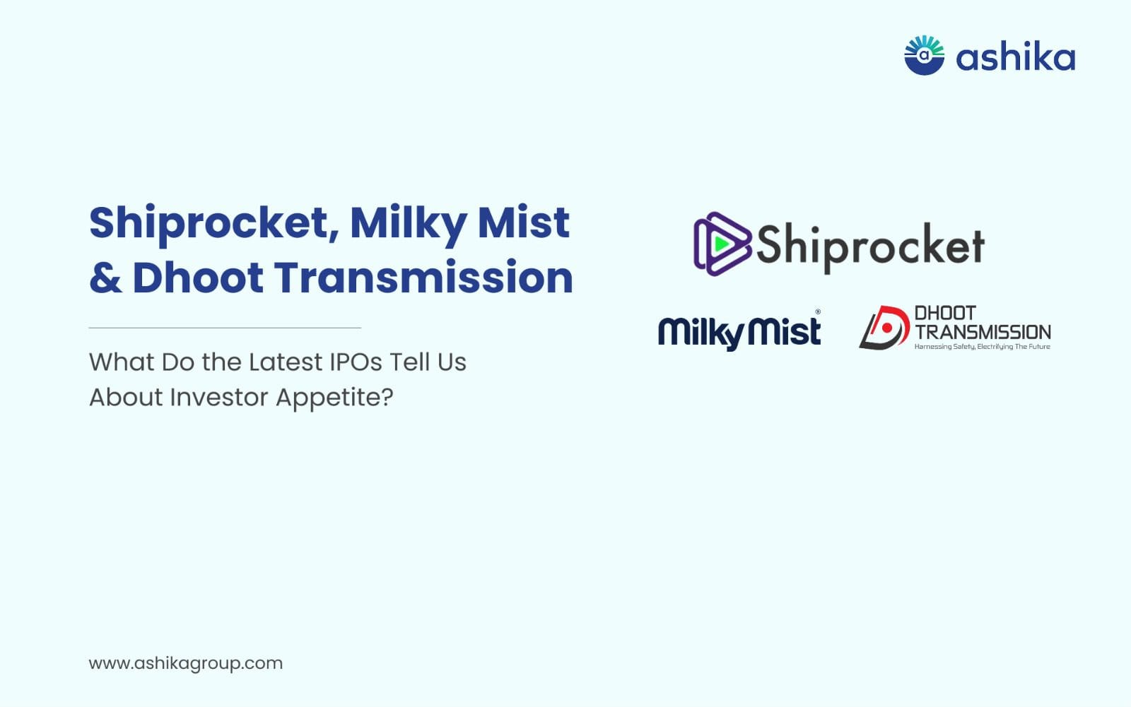 Shiprocket, Milky Mist & Dhoot Transmission: What Do the Latest IPOs Tell Us About Investor Appetite?